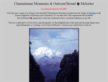 Tablet Screenshot of chimanimani.rhodesiana.com